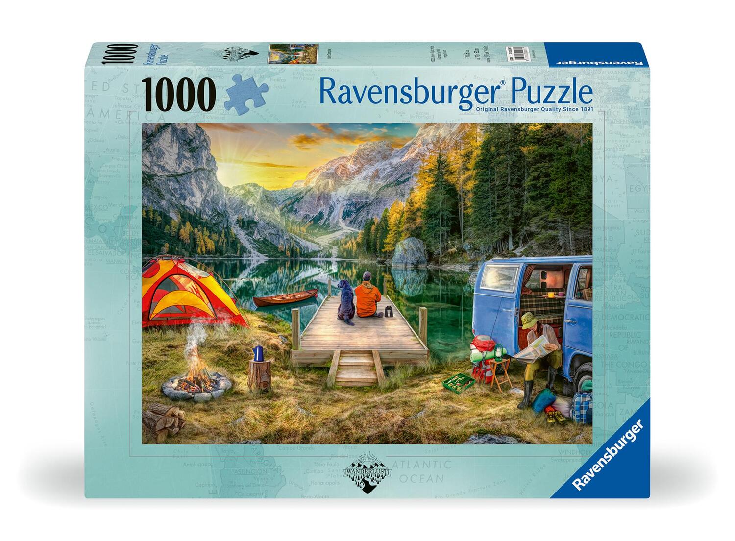 Cover: 4005555000761 | Ravensburger Puzzle 12000076 - Calm Campsite - 1000 Teile Puzzle...