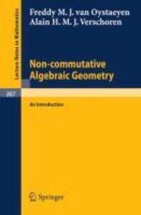 Cover: 9783540111535 | Non-commutative Algebraic Geometry | An Introduction | Taschenbuch