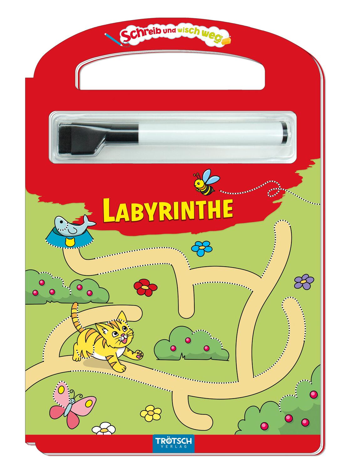 Cover: 9783957749543 | Trötsch Labyrinthe Schreib und Wisch Weg mit Stift | Taschenbuch