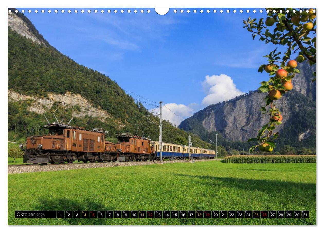 Bild: 9783435570645 | Rhätische Bahn 2025 (Wandkalender 2025 DIN A3 quer), CALVENDO...