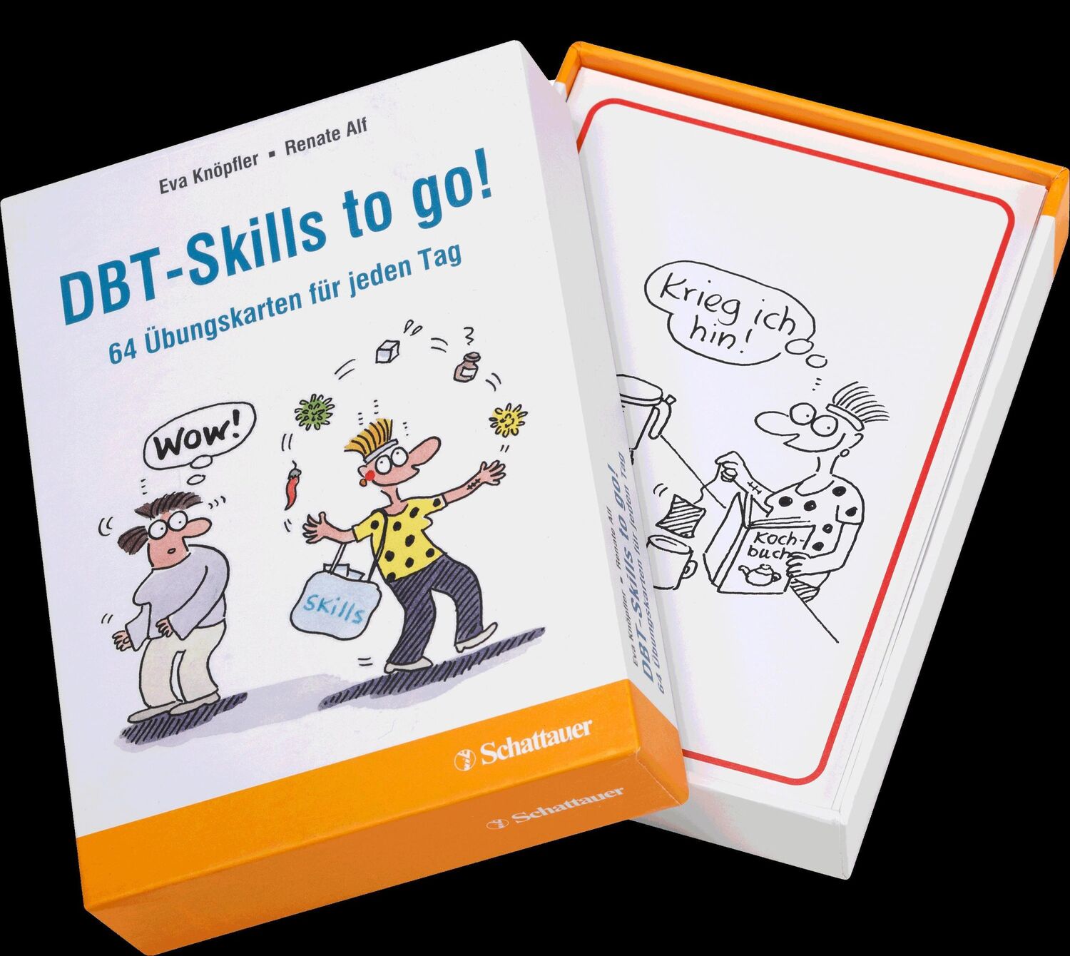 Bild: 9783608400724 | DBT-Skills to go! | 64 Übungskarten für jeden Tag | Knöpfler (u. a.)