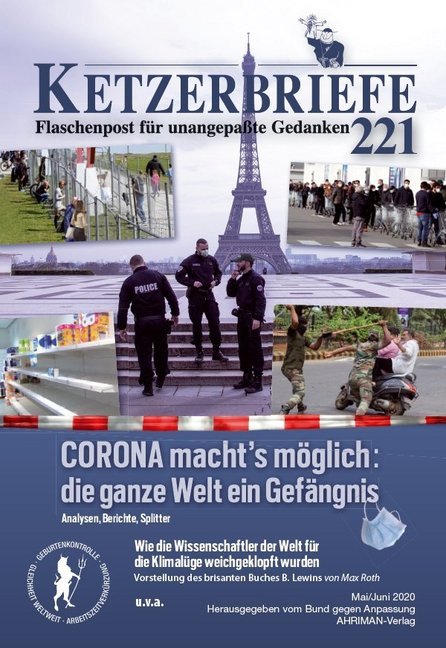 Cover: 9783894842857 | CORONA macht's möglich: die ganze Welt ein Gefängnis | Anpassung