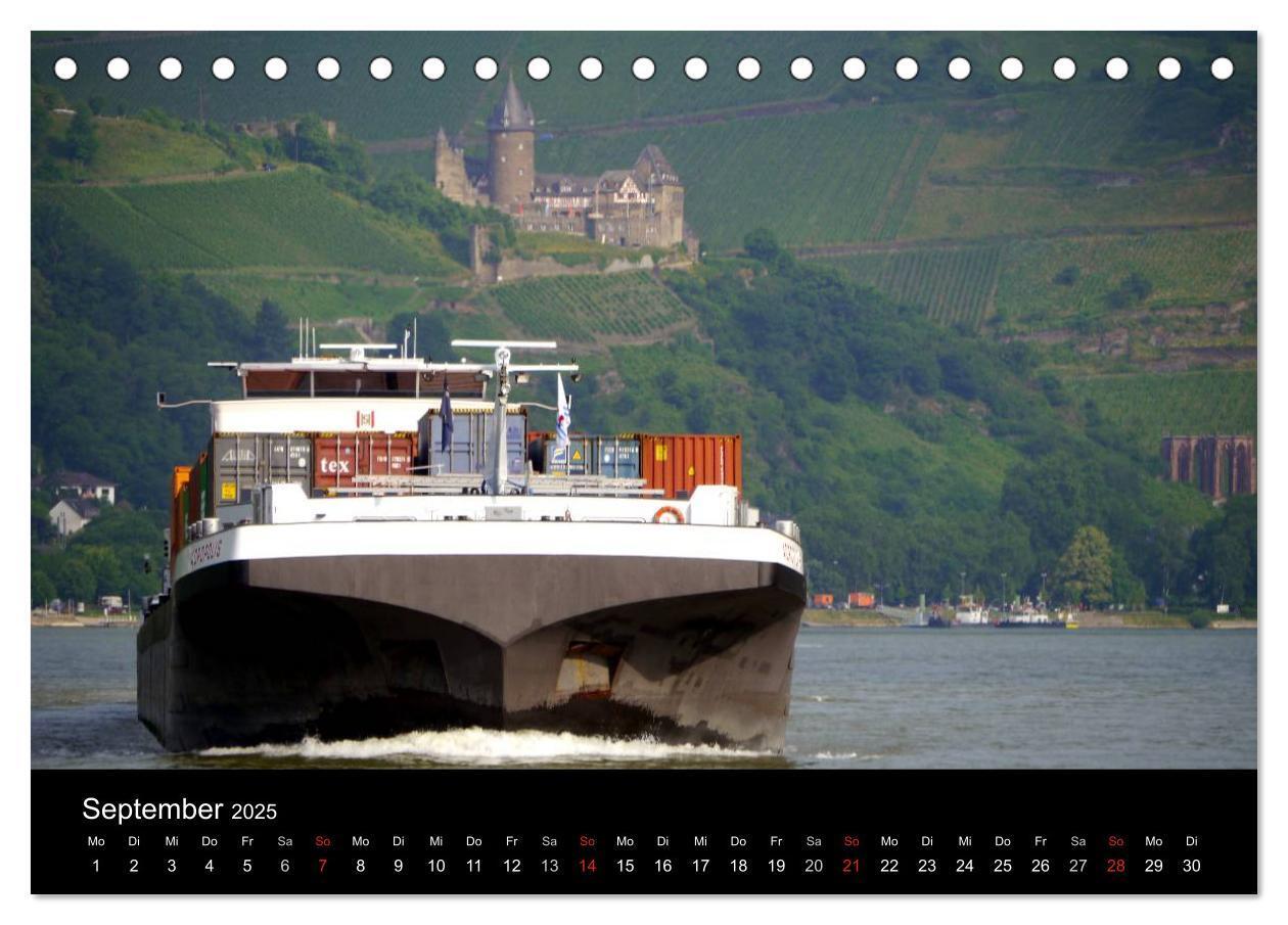 Bild: 9783435737260 | Binnenschiff Ahoi! (Tischkalender 2025 DIN A5 quer), CALVENDO...