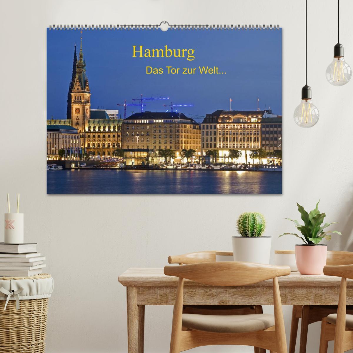 Bild: 9783435621385 | Hamburg . Das Tor zur Welt... (Wandkalender 2025 DIN A2 quer),...