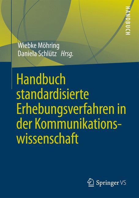 Cover: 9783531187754 | Handbuch standardisierte Erhebungsverfahren in der...