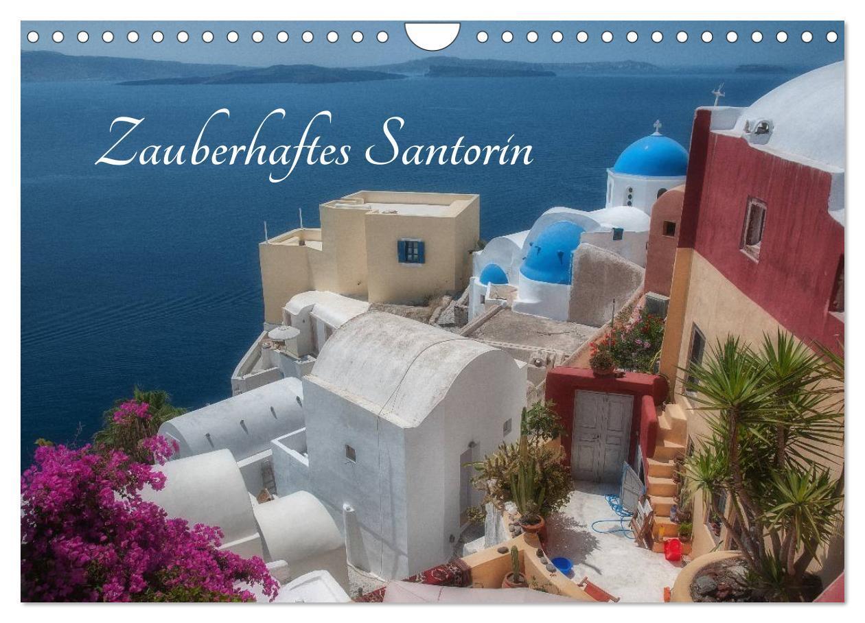 Cover: 9783435564514 | Zauberhaftes Santorin (Wandkalender 2025 DIN A4 quer), CALVENDO...