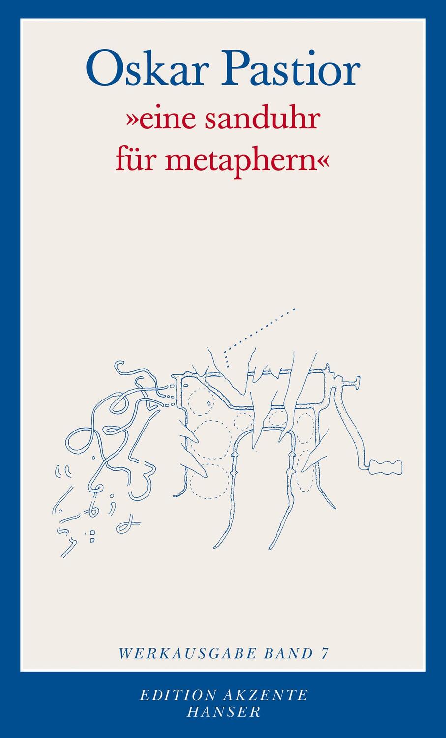 Cover: 9783446260610 | "eine sanduhr für metaphern" | Werkausgabe Band 7 | Oskar Pastior