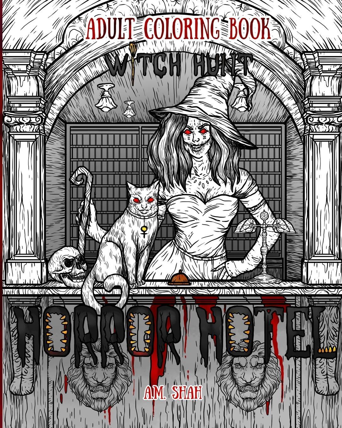 Cover: 9781947855007 | Adult Coloring Book Horror Hotel | Witch Hunt | A. M. Shah | Buch