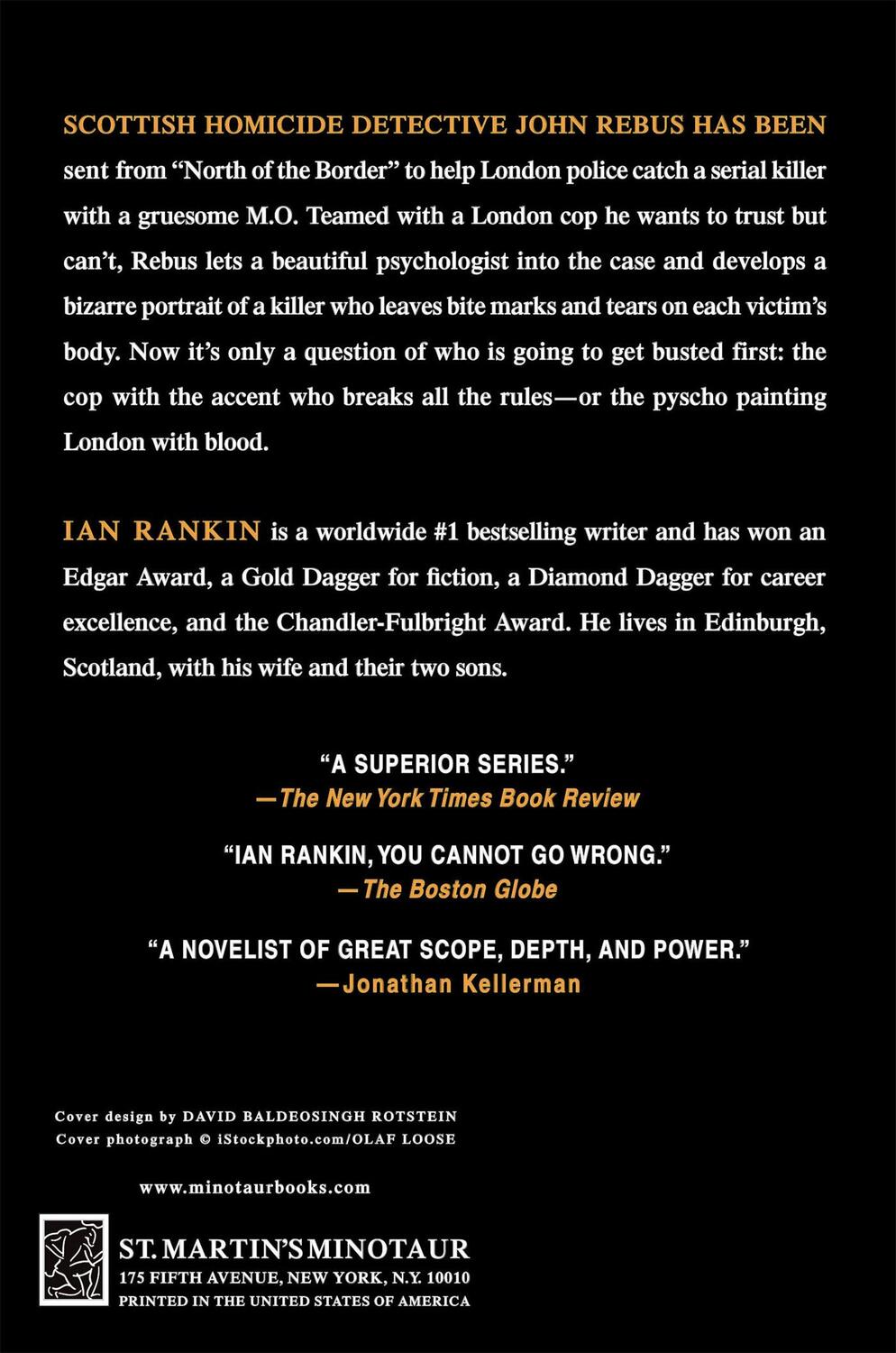 Rückseite: 9780312545260 | Tooth and Nail | Ian Rankin | Taschenbuch | Paperback | Englisch