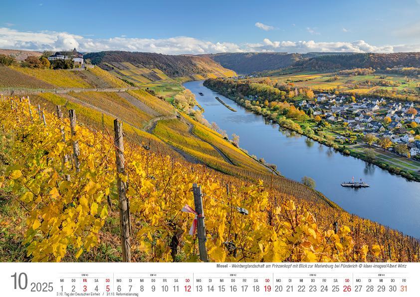 Bild: 9783965352117 | Mosel von Trier bis Koblenz 2025 Bildkalender A4 quer, spiralgebunden