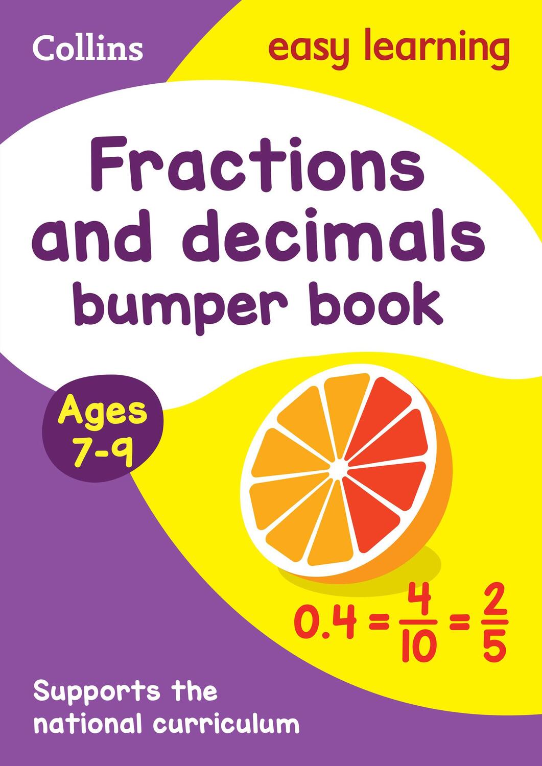 Cover: 9780008212438 | Fractions &amp; Decimals Bumper Book Ages 7-9 | Ideal for Home Learning