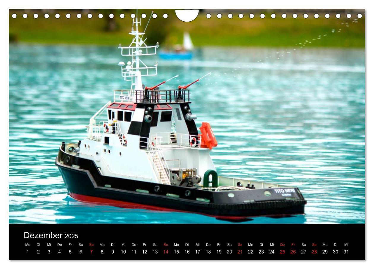 Bild: 9783435678495 | Modellboote in ihrem Element (Wandkalender 2025 DIN A4 quer),...