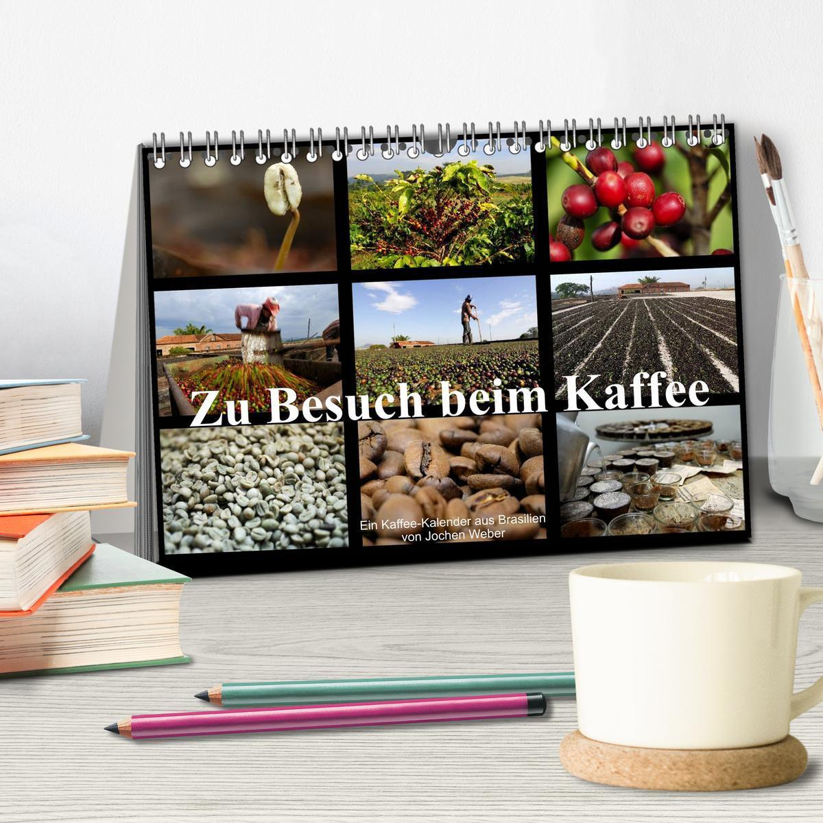 Bild: 9783435586813 | Zu Besuch beim Kaffee (Tischkalender 2025 DIN A5 quer), CALVENDO...