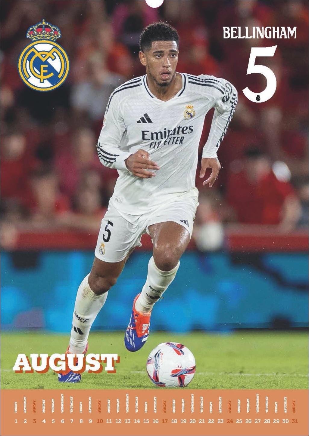 Bild: 9783840196843 | Real Madrid FC Posterkalender 2025 | Kalender | Danilo | Spiralbindung