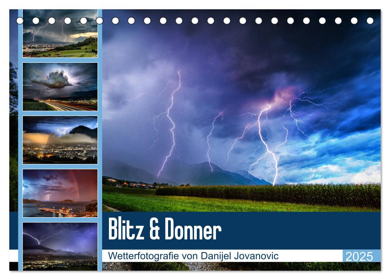 Cover: 9783435271894 | Blitz &amp; Donner (Tischkalender 2025 DIN A5 quer), CALVENDO...