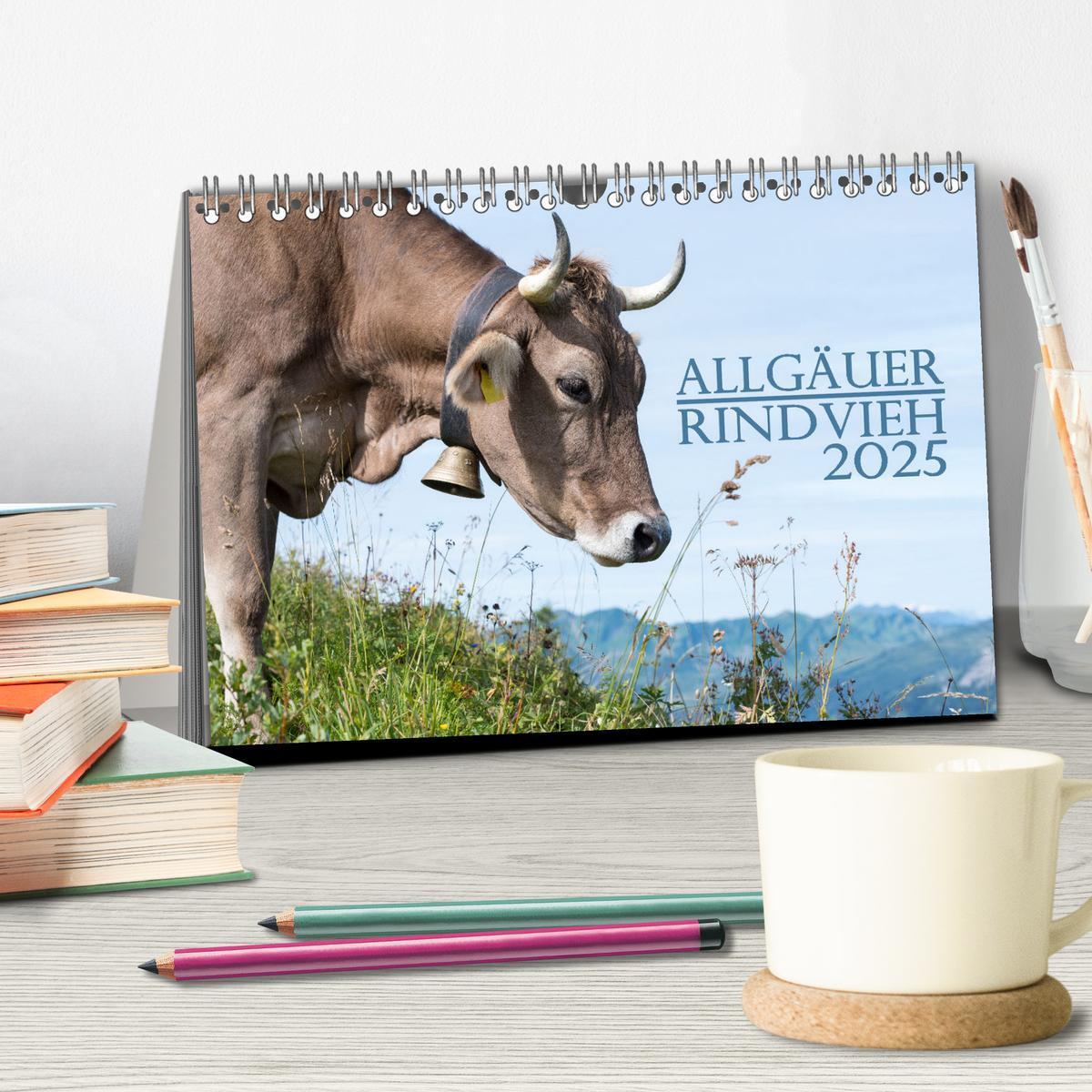 Bild: 9783383832192 | Allgäuer Rindvieh 2025 (Tischkalender 2025 DIN A5 quer), CALVENDO...