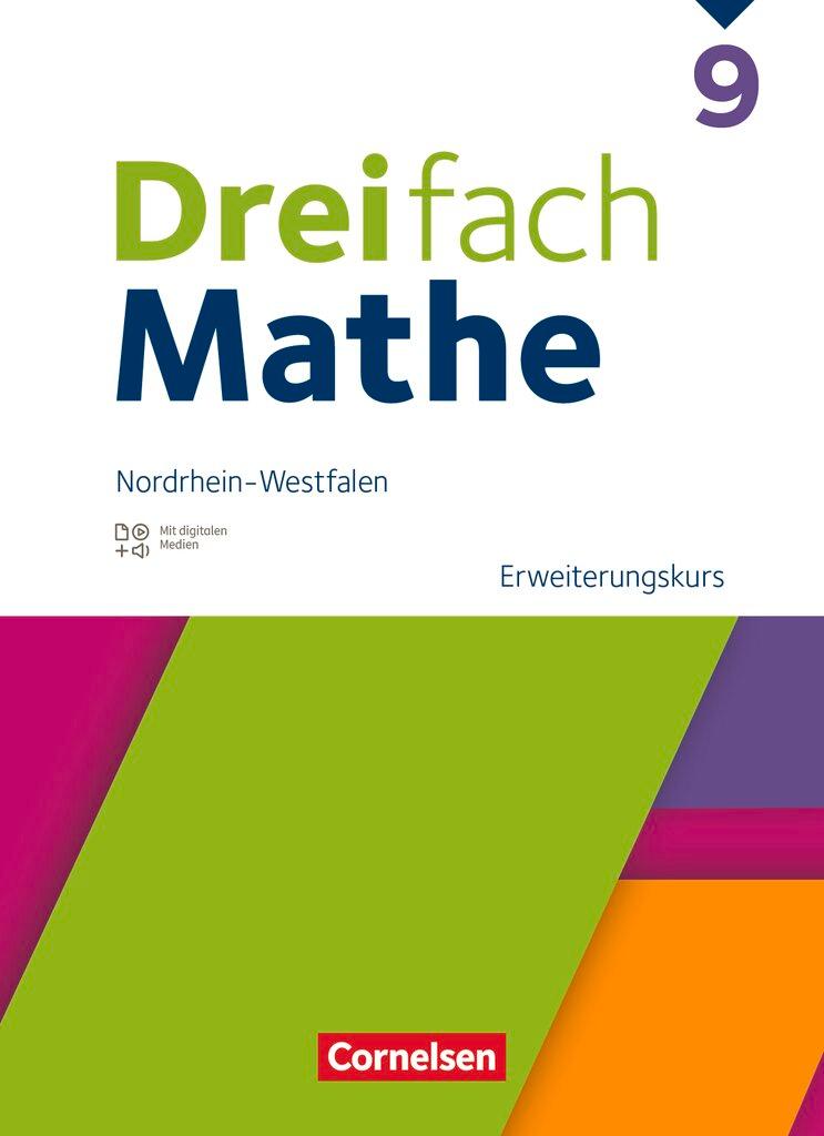 Cover: 9783060437337 | Dreifach Mathe 9. Schuljahr Erweiterungskurs. Nordrhein-Westfalen -...