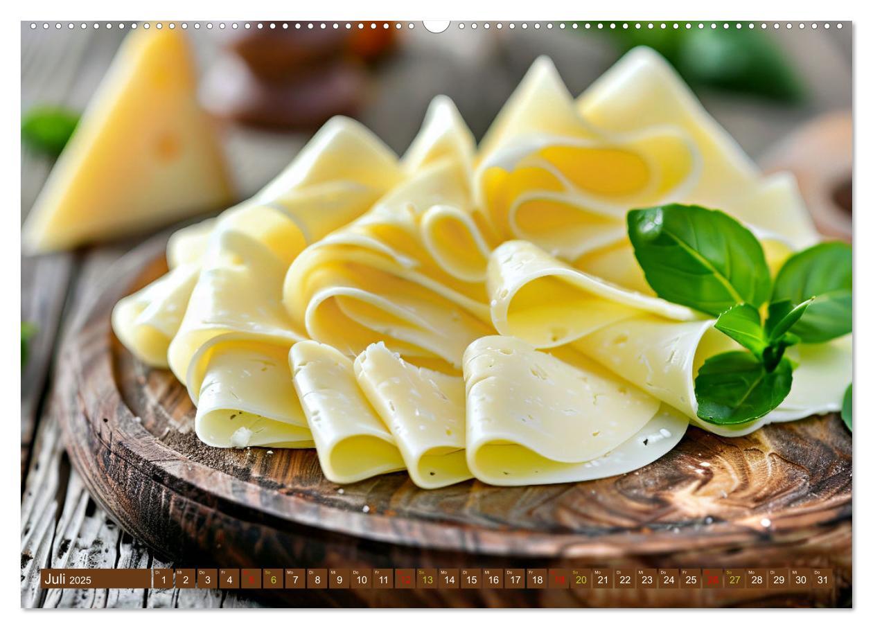 Bild: 9783457157534 | Gourmet Käse - und Weingenuss (Wandkalender 2025 DIN A2 quer),...