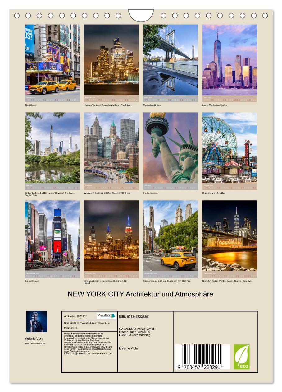 Bild: 9783457223291 | NEW YORK CITY Architektur und Atmosphäre (Wandkalender 2025 DIN A4...