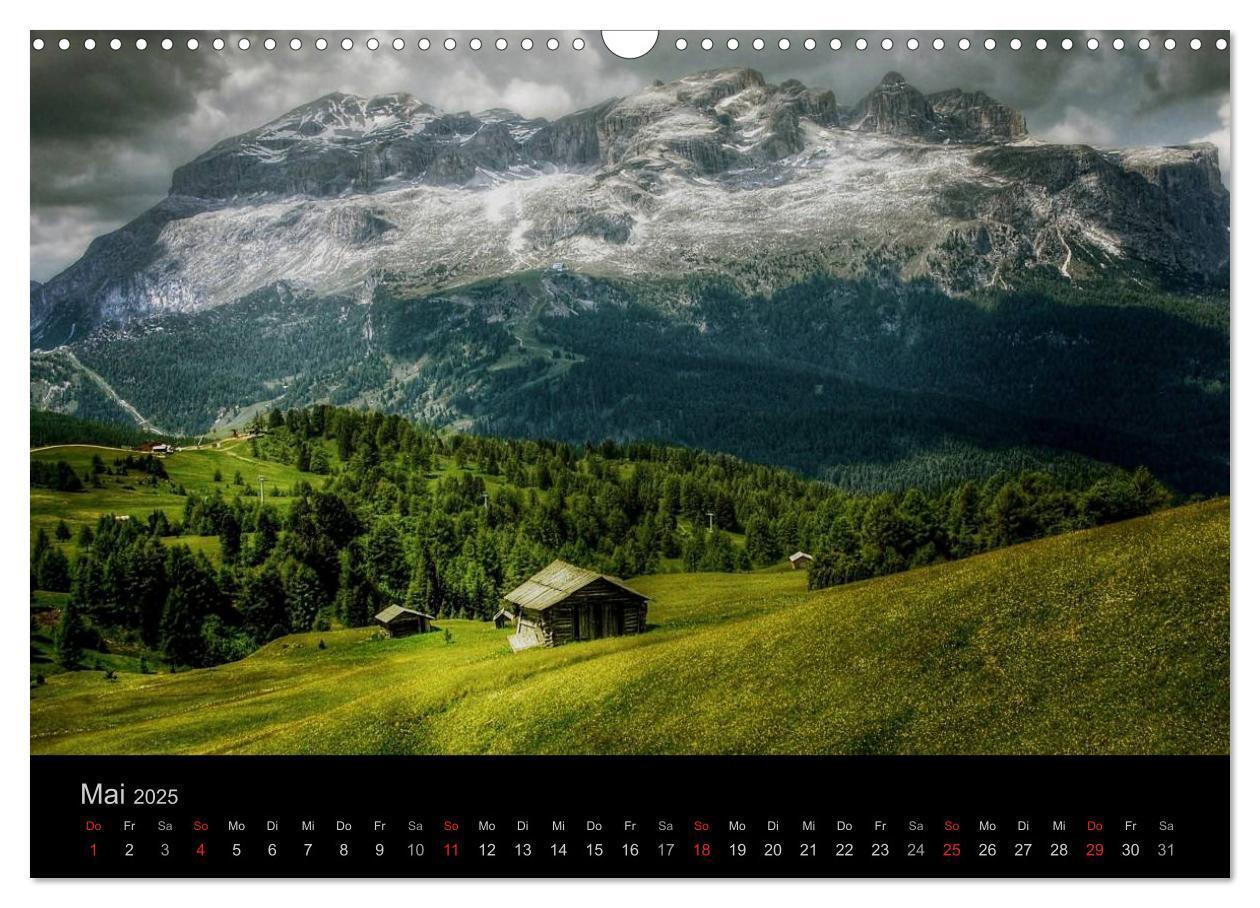 Bild: 9783435808410 | Mystische Dolomiten (Wandkalender 2025 DIN A3 quer), CALVENDO...