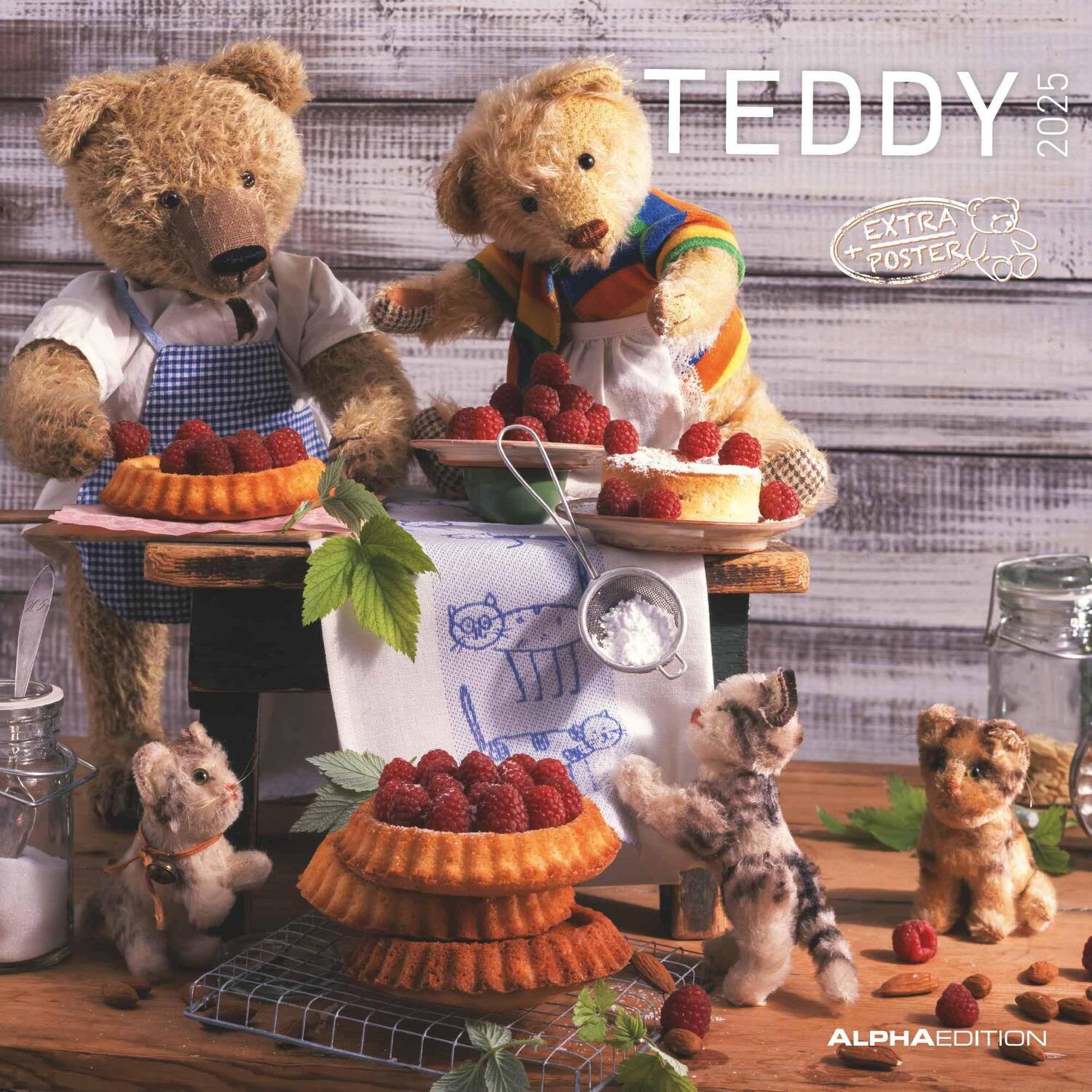 Cover: 4251732340643 | Teddy 2025 - Broschürenkalender 30x30 cm (30x60 geöffnet) -...