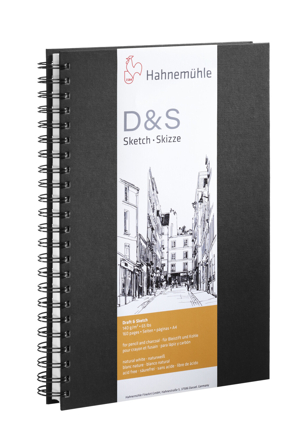 Cover: 4011367282141 | Hahnemühle Papier Skizzenbuch D&amp;S, DIN A 4 Hochformat, 140 g/m² | 2023