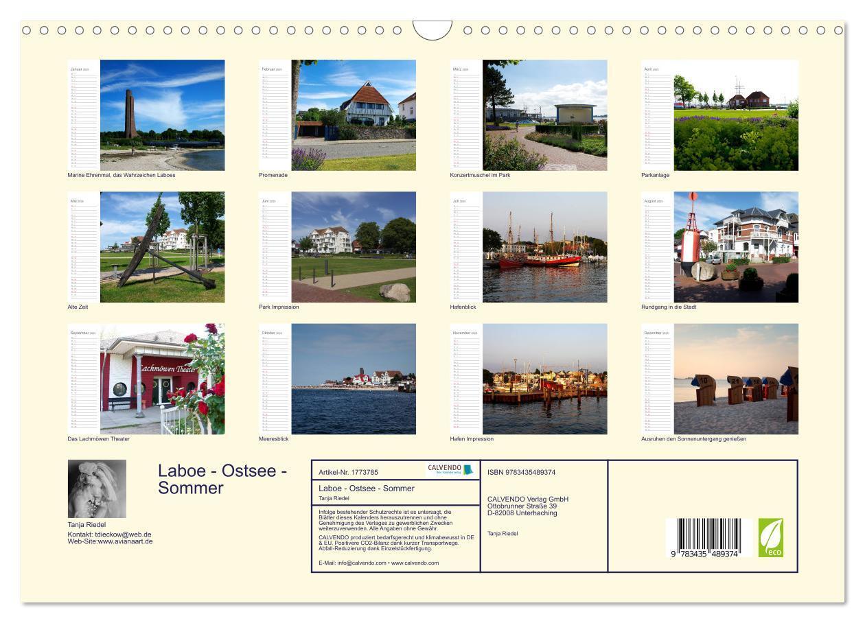 Bild: 9783435489374 | Laboe - Ostsee - Sommer (Wandkalender 2025 DIN A3 quer), CALVENDO...