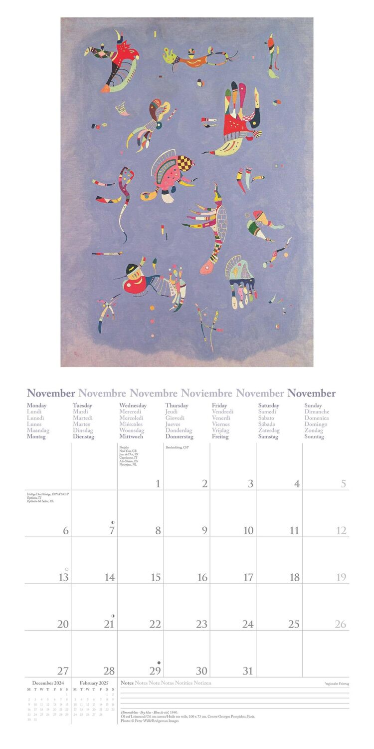 Bild: 4002725994097 | Kandinsky 2025 Broschürenkalender, 30x30cm, Wandkalender mit...