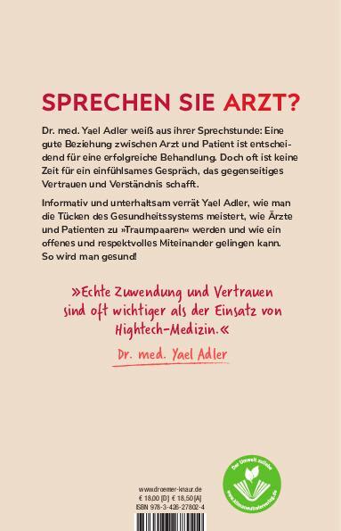 Rückseite: 9783426278024 | Wir müssen reden, Frau Doktor! | Yael Adler | Taschenbuch | 368 S.