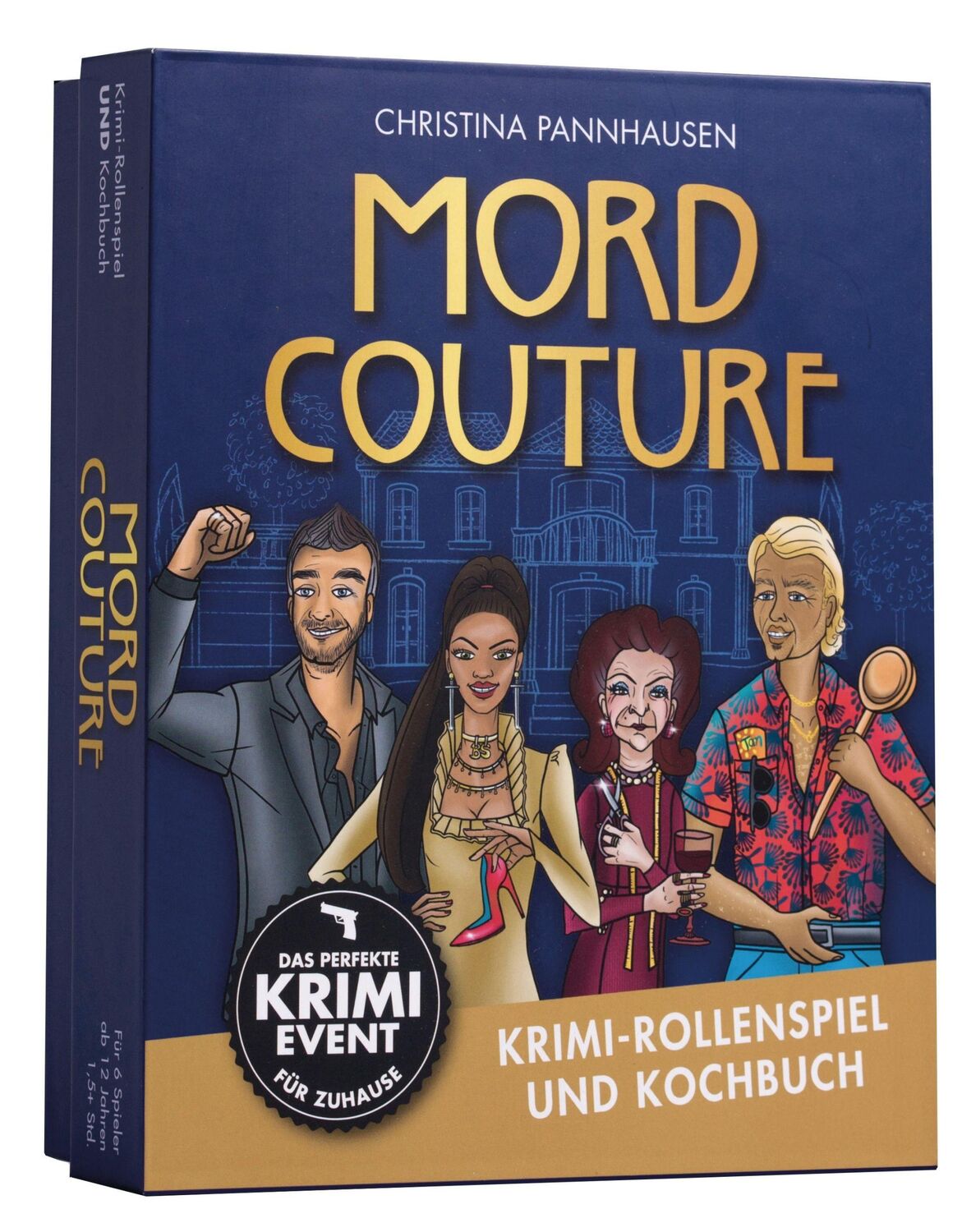 Cover: 9783809445364 | Mord Couture. Krimi-Rollenspiel und Kochbuch. Das perfekte...