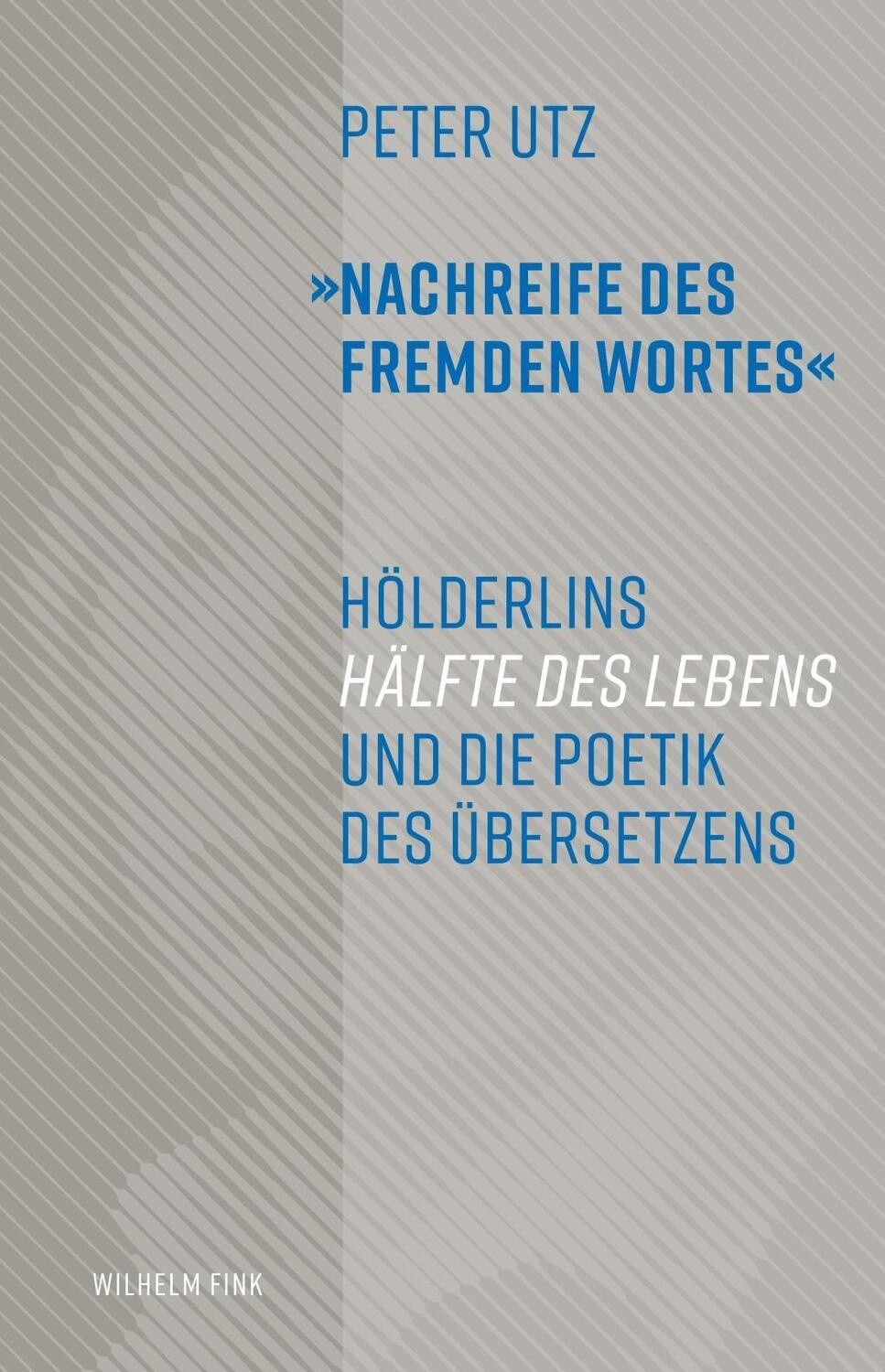 Cover: 9783770561773 | 'Nachreife des fremden Wortes' | Peter Utz | Taschenbuch | 122 S.