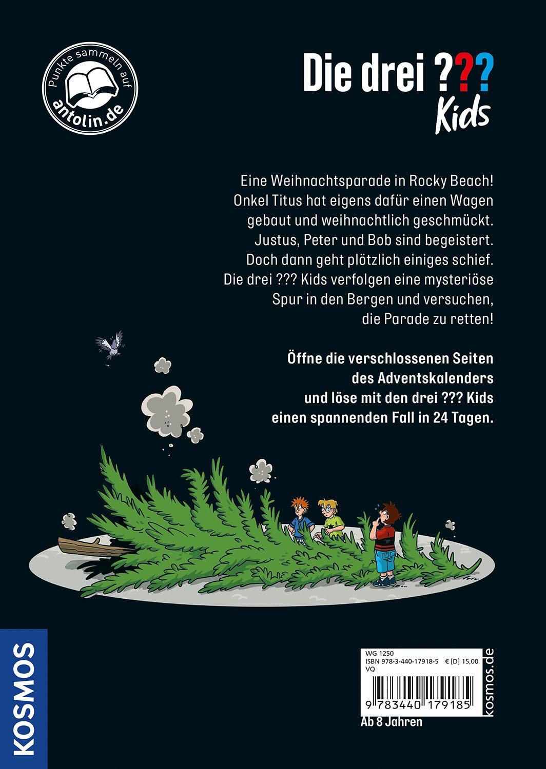 Rückseite: 9783440179185 | Die drei ??? Kids, Der Adventskalender | Ulf Blanck | Buch | 208 S.