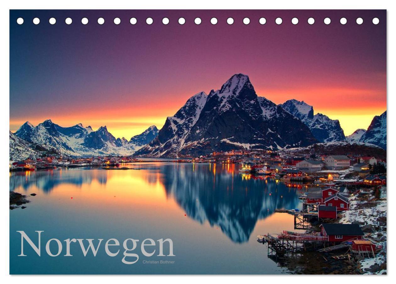 Cover: 9783675905825 | Norwegen (Tischkalender 2024 DIN A5 quer), CALVENDO Monatskalender