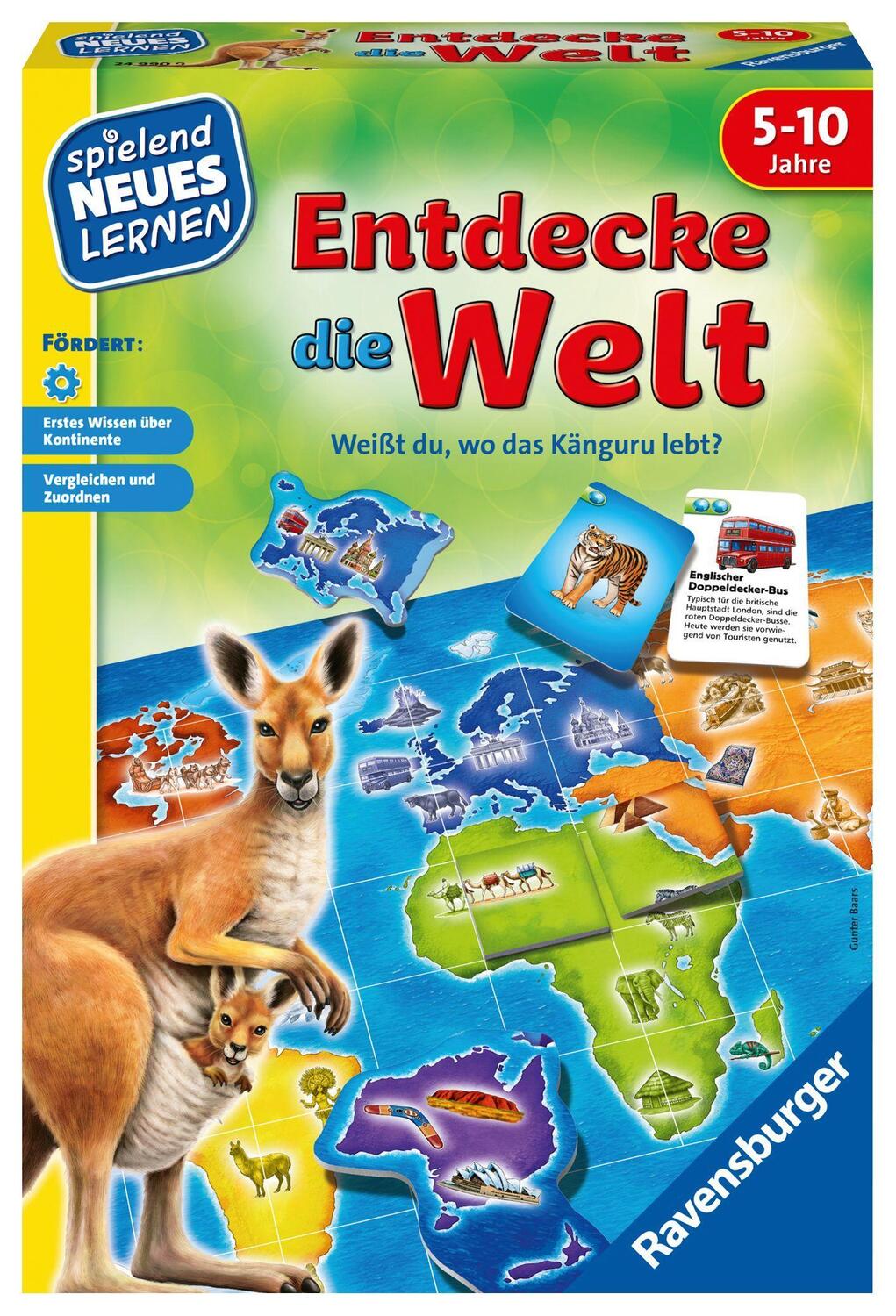 Cover: 4005556249909 | Entdecke die Welt | Weißt du, wo das Känguru lebt? | Gunter Baars