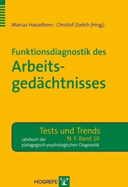 Cover: 9783801724528 | Funktionsdiagnostik des Arbeitsgedächtnisses | Marcus Hasselhorn | X