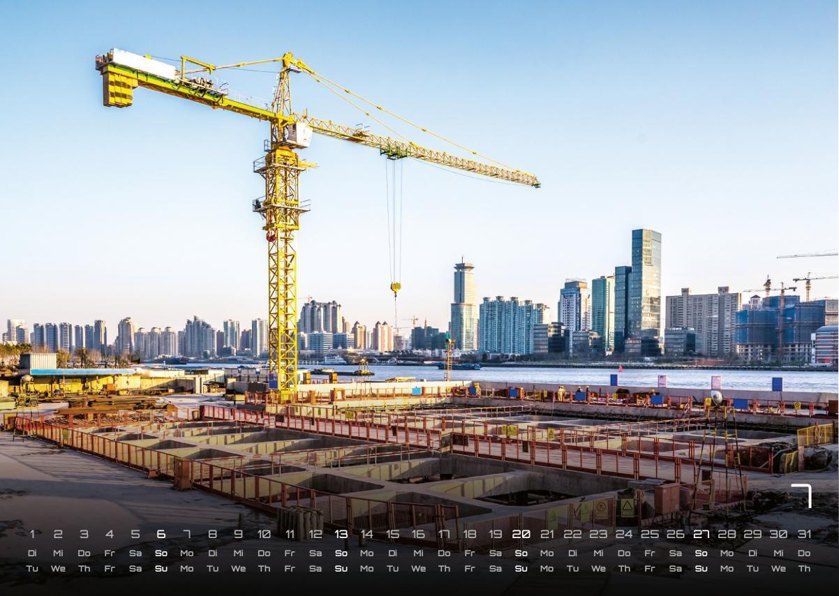 Bild: 9783986733841 | Baumaschinen - gigantische Bauhelfer - 2025 - Kalender DIN A3 | 15 S.