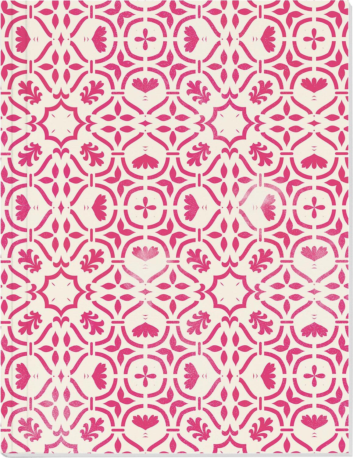 Cover: 4250915934877 | Der Zauber Indiens Großes Notizheft (A5) Motiv Rosa Kaleidoskop | 2020