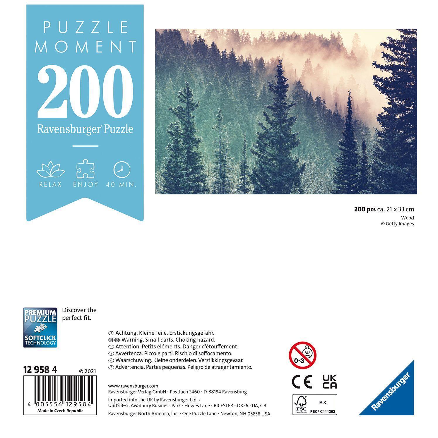 Bild: 4005556129584 | Ravensburger Puzzle Moment 12958 Wood - 200 Teile Puzzle für...