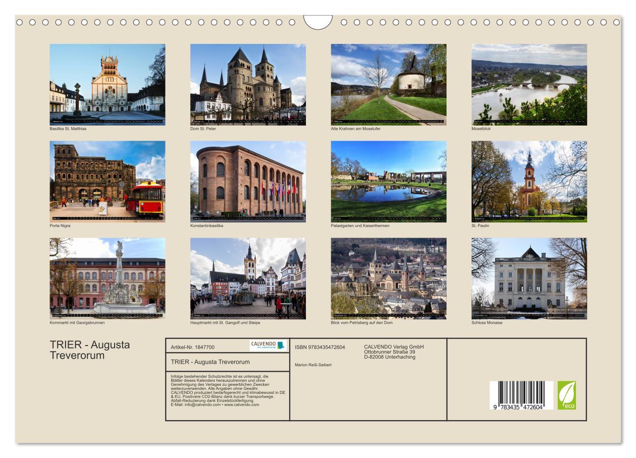 Bild: 9783435472604 | TRIER - Augusta Treverorum (Wandkalender 2025 DIN A3 quer),...