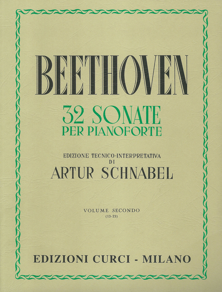 Cover: 9790215900400 | 32 Sonate Vol. 2 (Schnabel) | Edizioni Curci | EAN 9790215900400