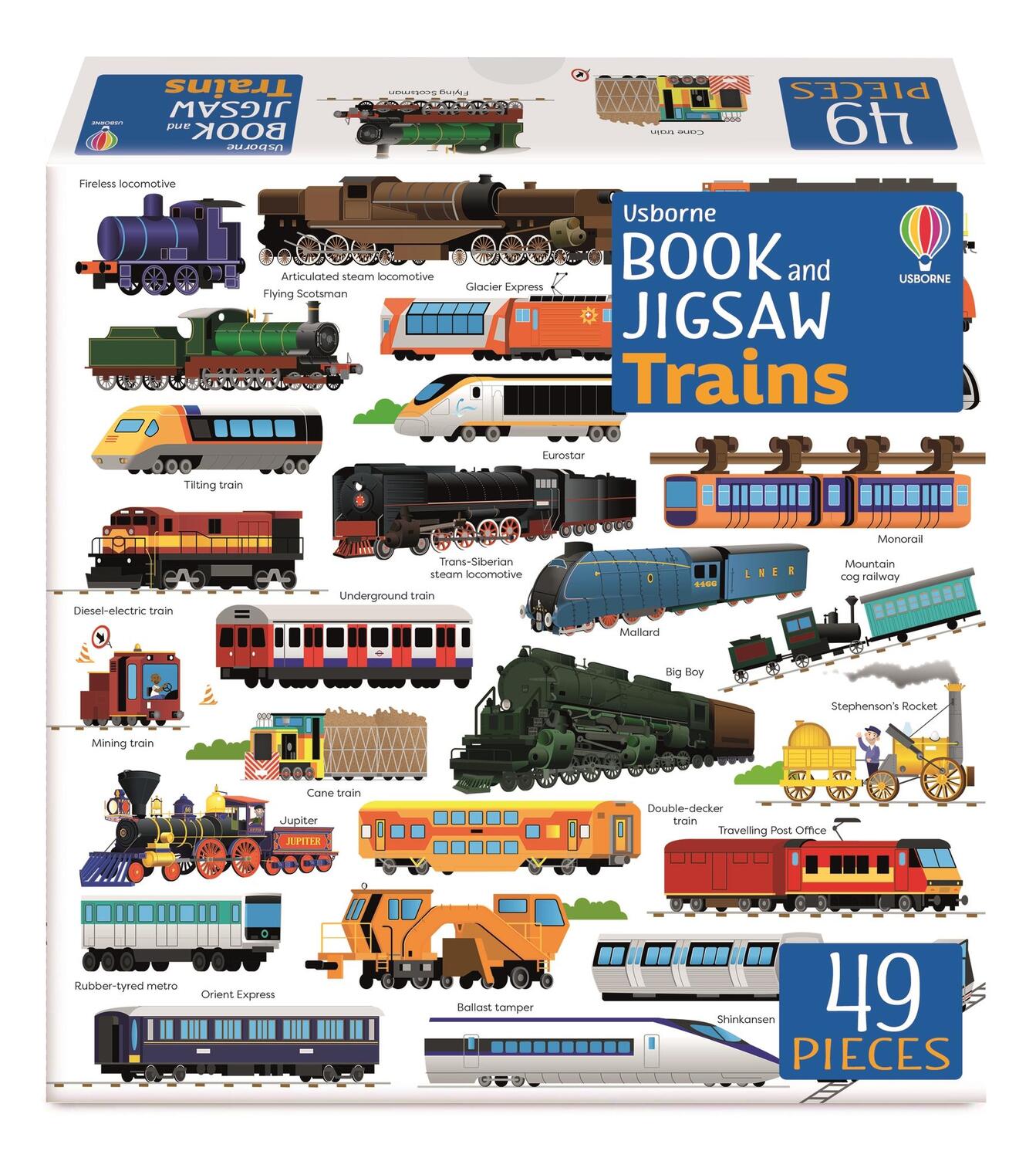 Cover: 9781803704814 | Usborne Book and Jigsaw Trains | Sam Smith | Taschenbuch | 2023