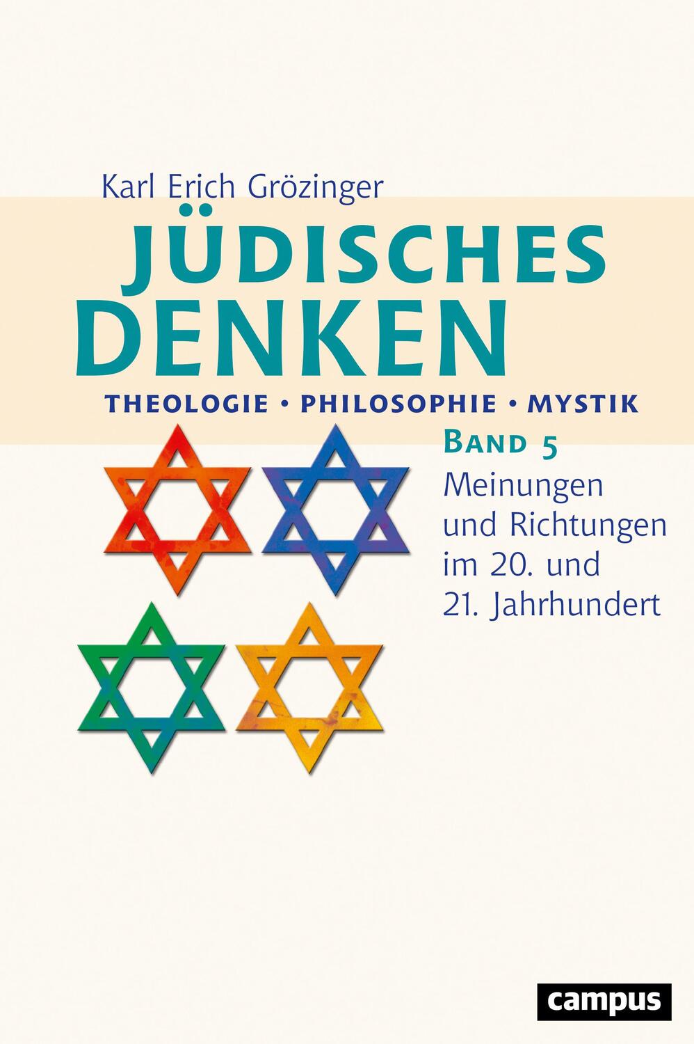 Cover: 9783593511078 | Jüdisches Denken: Theologie - Philosophie - Mystik | Grözinger | Buch