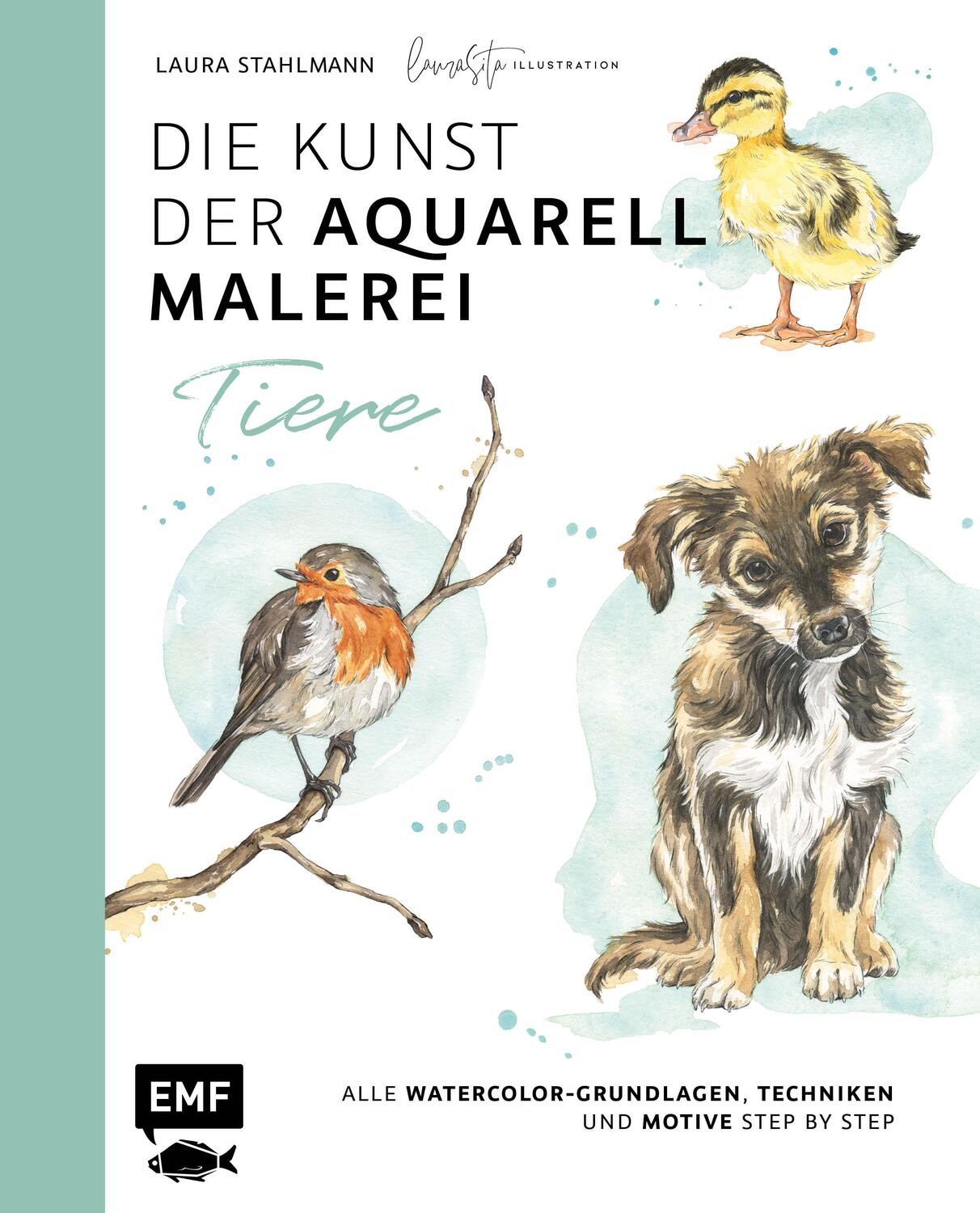 Cover: 9783745904154 | Die Kunst der Aquarellmalerei - Tiere: alle Watercolor-Grundlagen,...