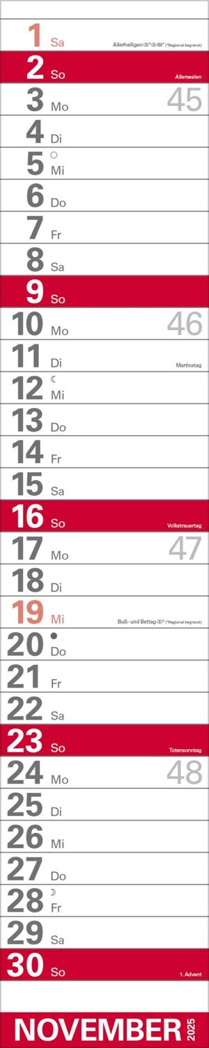 Bild: 9783731879640 | XXL Planer Großdruck rot 2025 | Verlag Korsch | Kalender | 13 S.