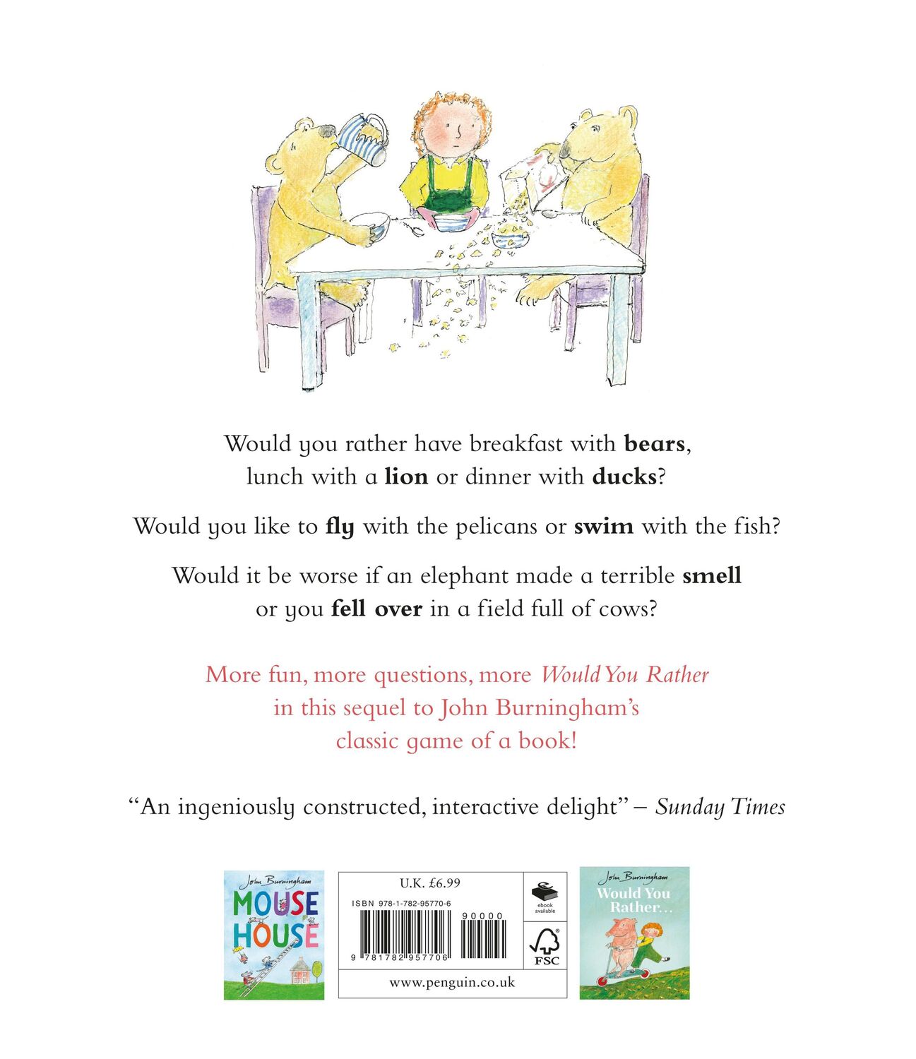 Rückseite: 9781782957706 | More Would You Rather | John Burningham | Taschenbuch | Englisch