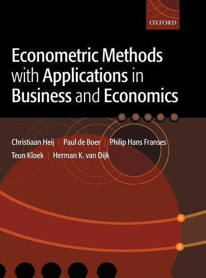 Cover: 9780199268016 | Econometric Methods with Applications in Business and Economics | Buch