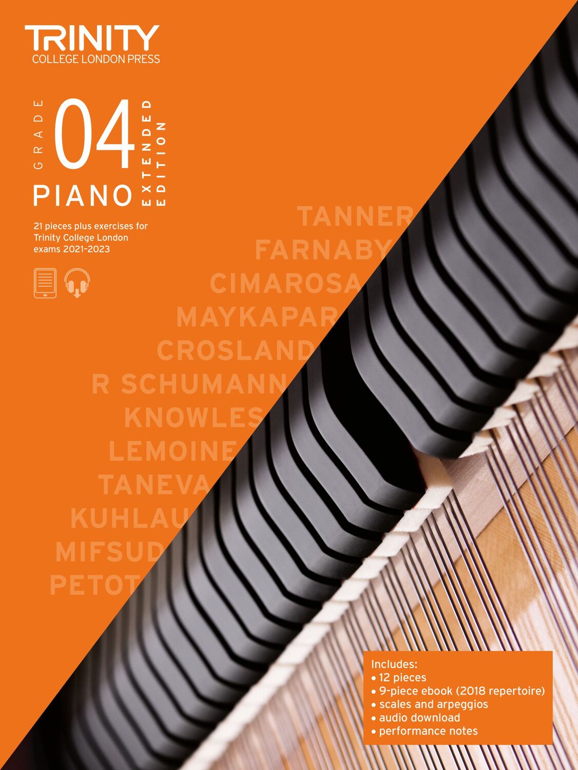 Cover: 9780857369321 | Piano Exam Pieces &amp; Exercises 21-23 Grade 4 Ext Ed | London | Deutsch