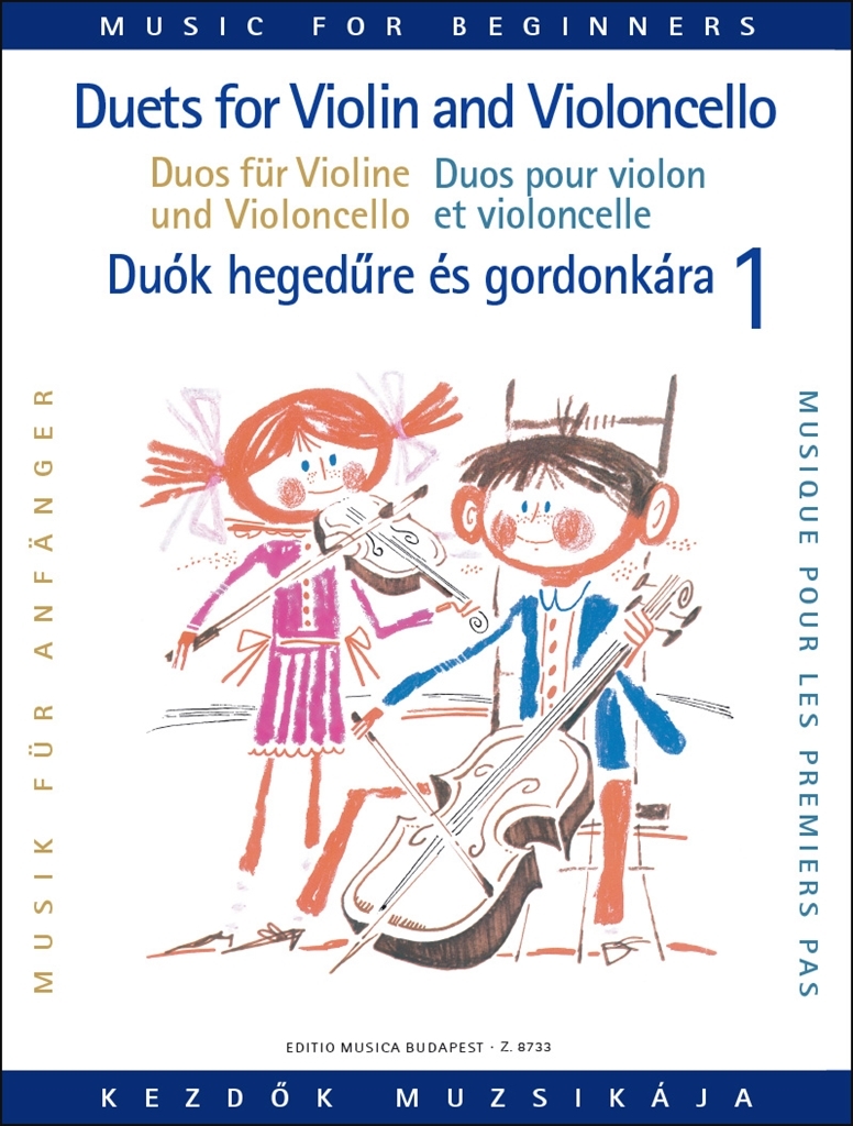 Cover: 9790080087336 | Duets for Violin and Violoncello for Beginners 1 | EAN 9790080087336