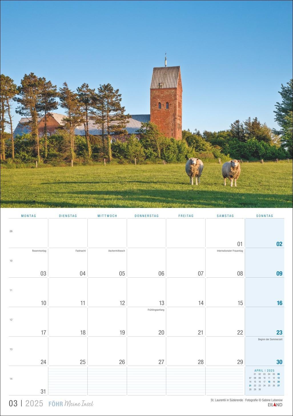 Bild: 9783964023452 | Föhr ...meine Insel Kalender 2025 | Eiland | Kalender | 13 S. | 2025