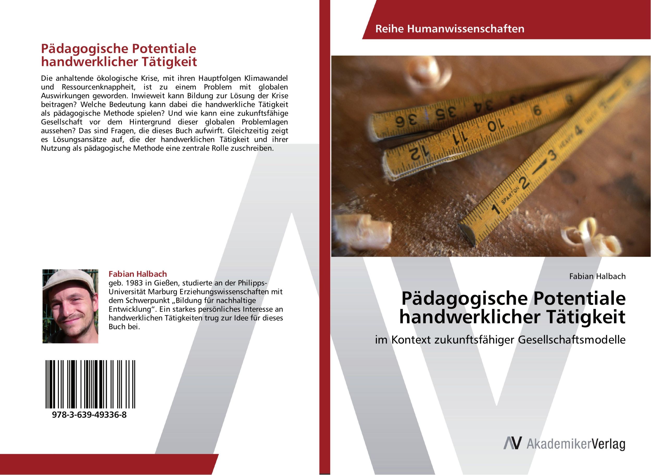 Cover: 9783639493368 | Pädagogische Potentiale handwerklicher Tätigkeit | Fabian Halbach